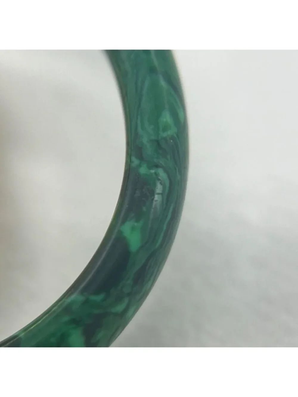 Bottega Veneta Interlocking Double Ring Malachite
